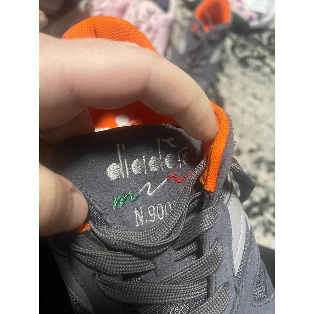 Diadora Gray and Orange Athletic Shoes - Picture 7 of 7
